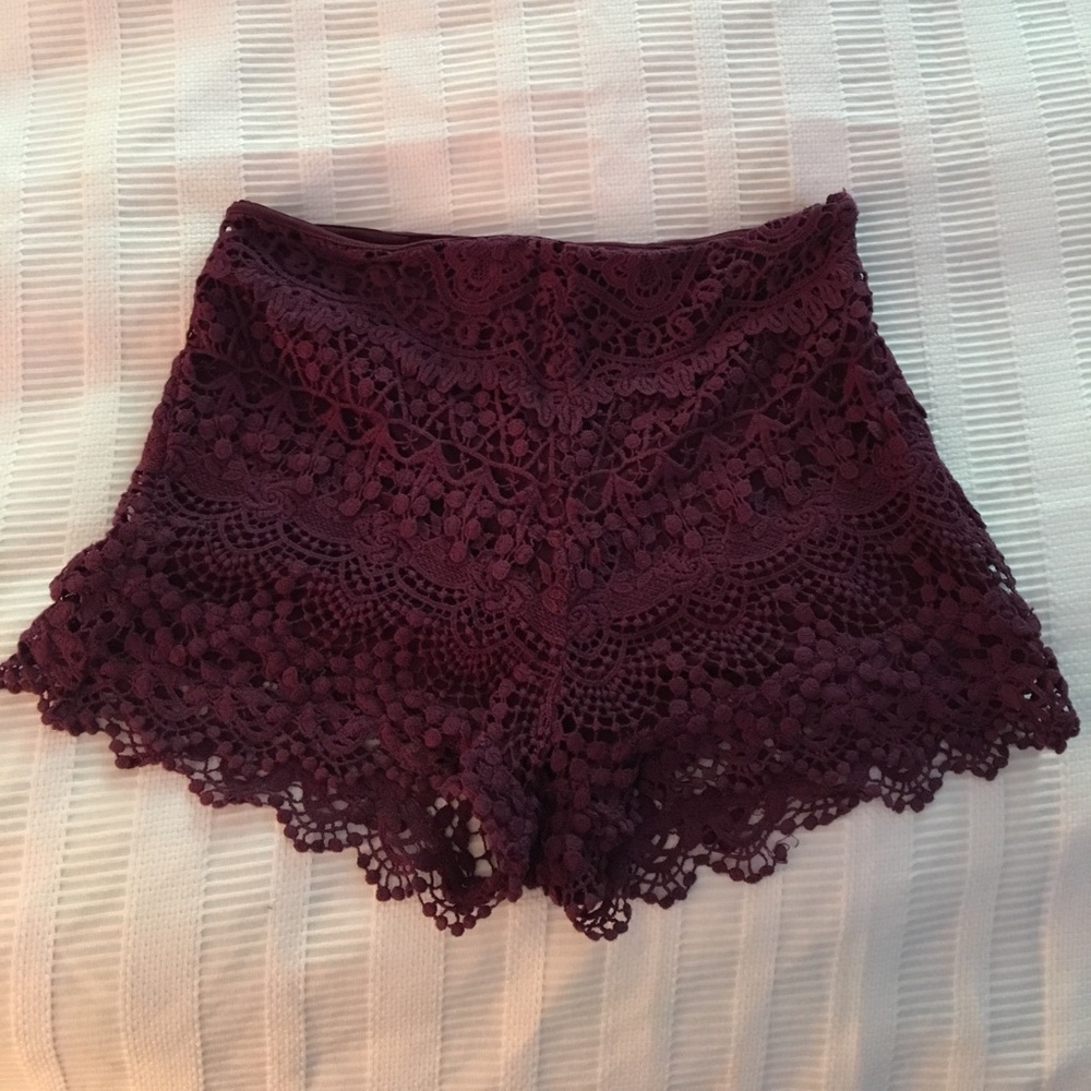 Urban Outfitters lace shorts